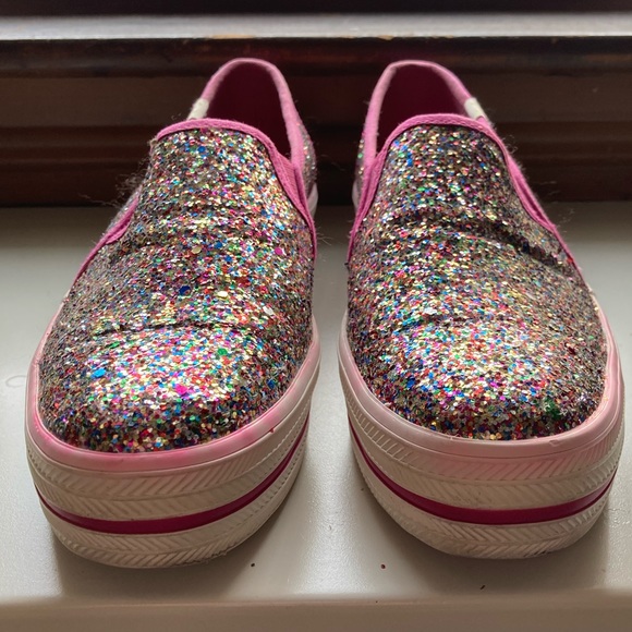 Kate Spade Keds Multi Pink Glitter Double Slip On - Picture 4 of 8
